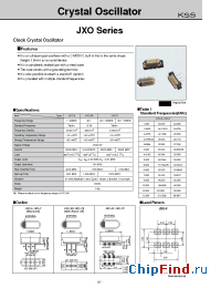 Datasheet JXO-5 manufacturer Kyocera Kinseki